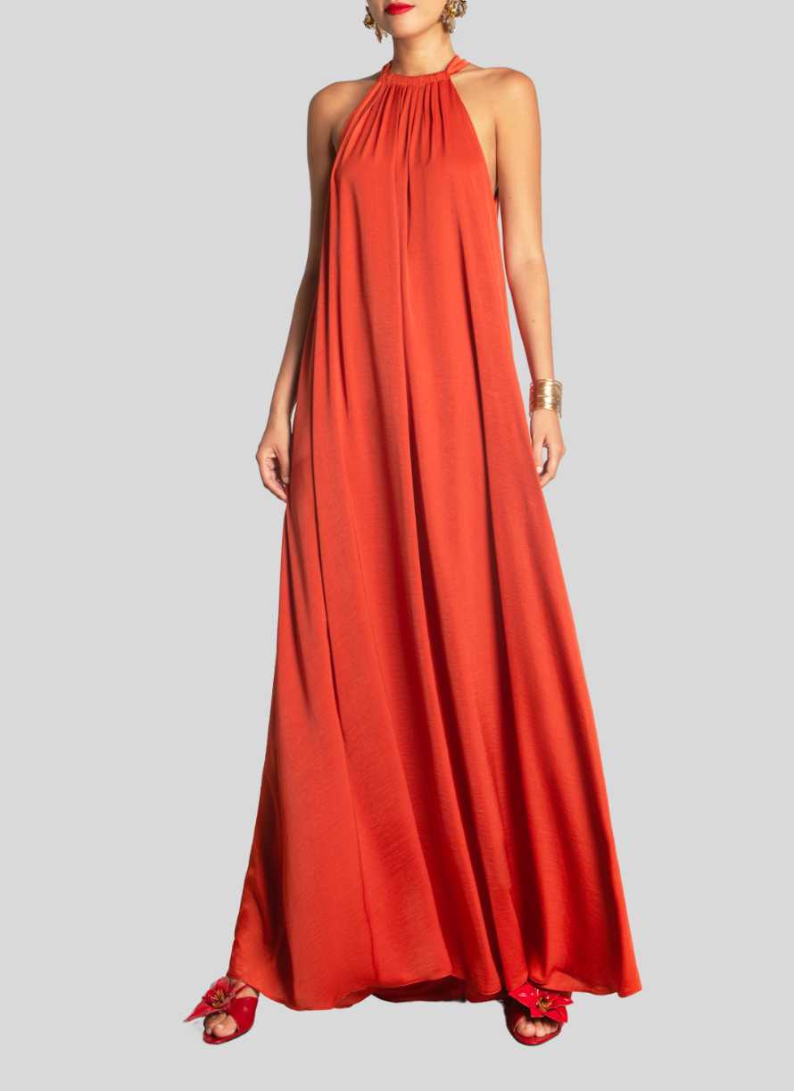 VESTIDO CUELLO HALTER MOUTAKI