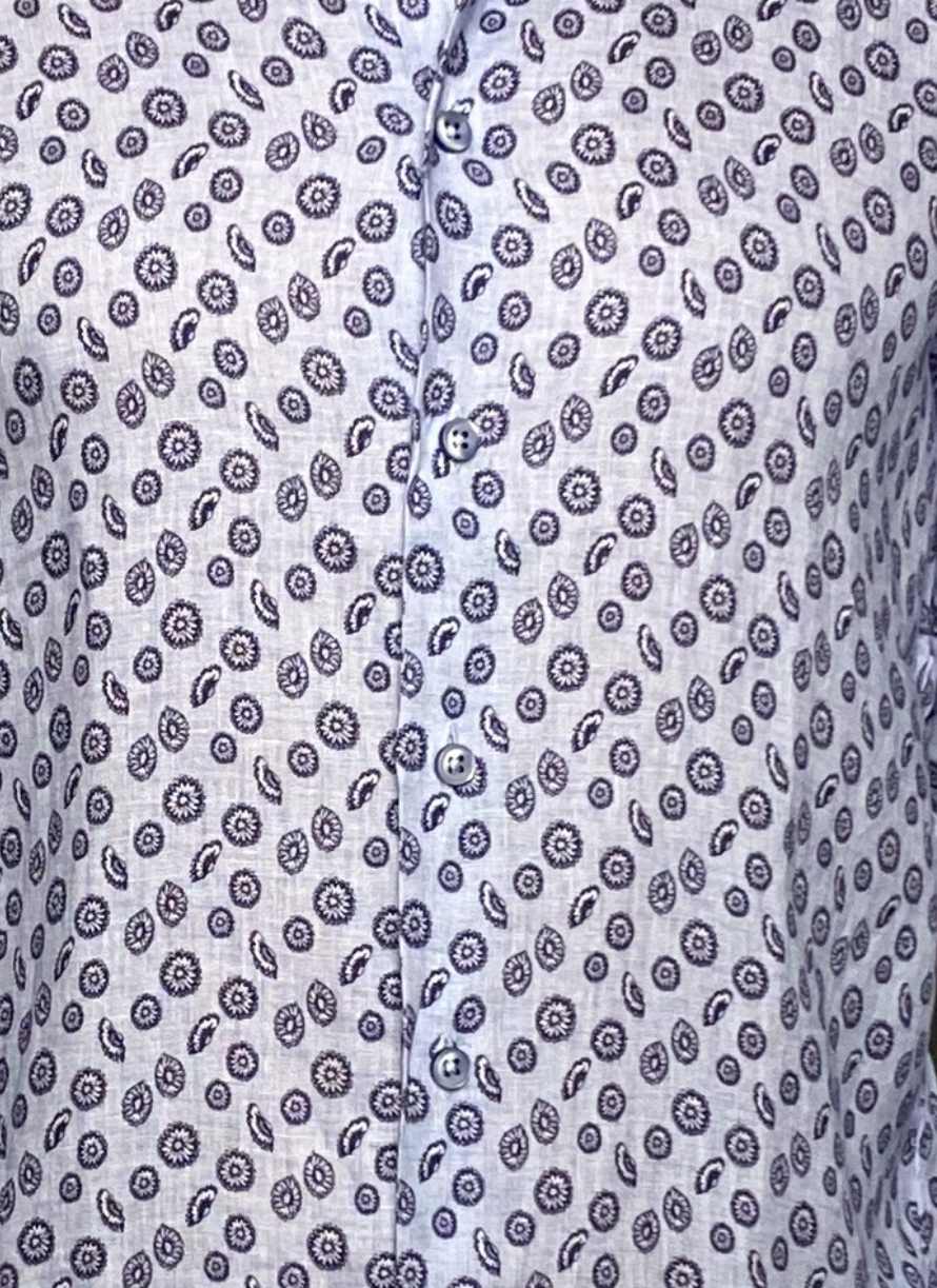 Camisa de lino manga larga BASTONCINO
