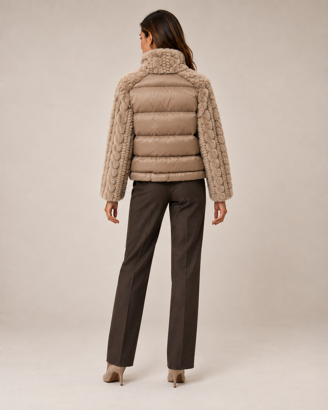 Chaqueta pelo y pluma Dichi