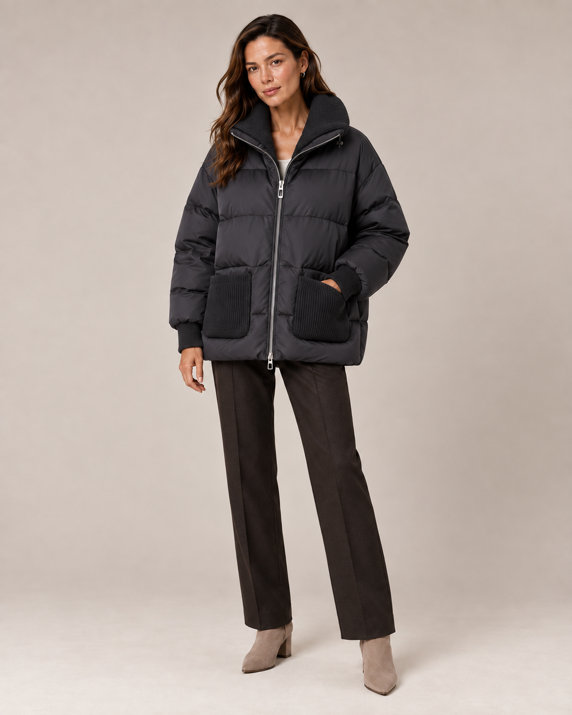 Chaqueta DUNO plumas oversize