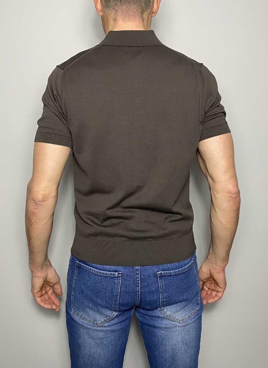 Polo manga corta de seda y algodón CC CORNELIANI