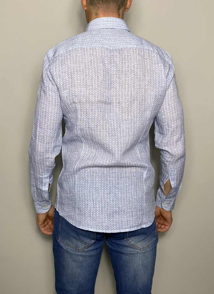 Camisa de lino manga larga BASTONCINO