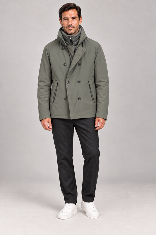 Parka DUNO pluma verde caqui