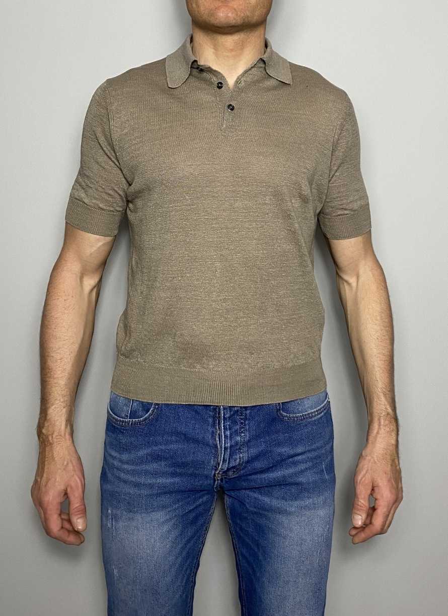 Polo manga corta de lino MASQ