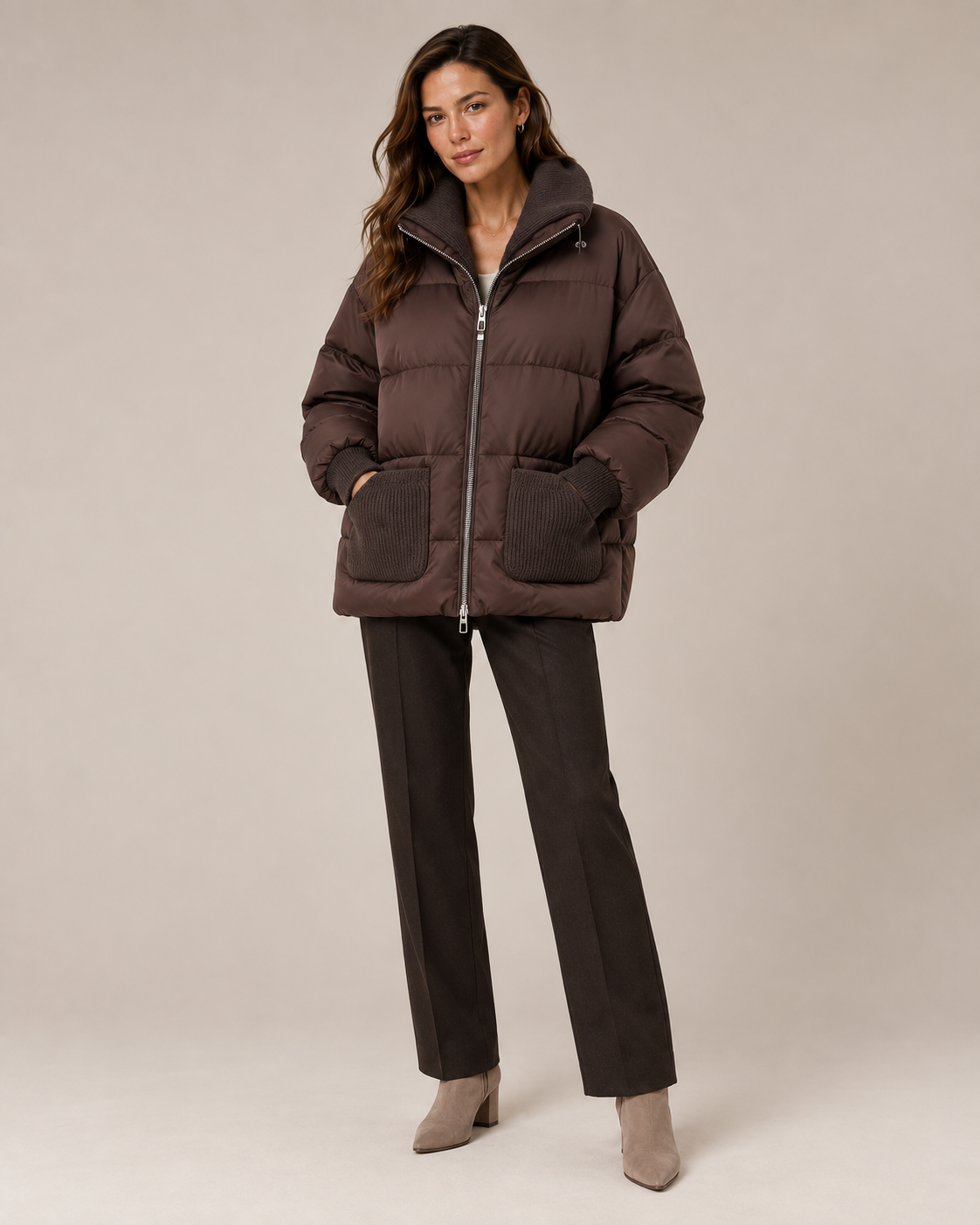 Chaqueta DUNO plumas oversize