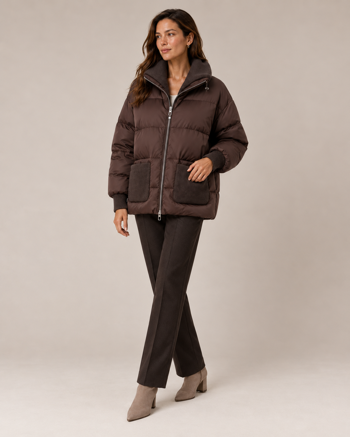 Chaqueta DUNO plumas oversize