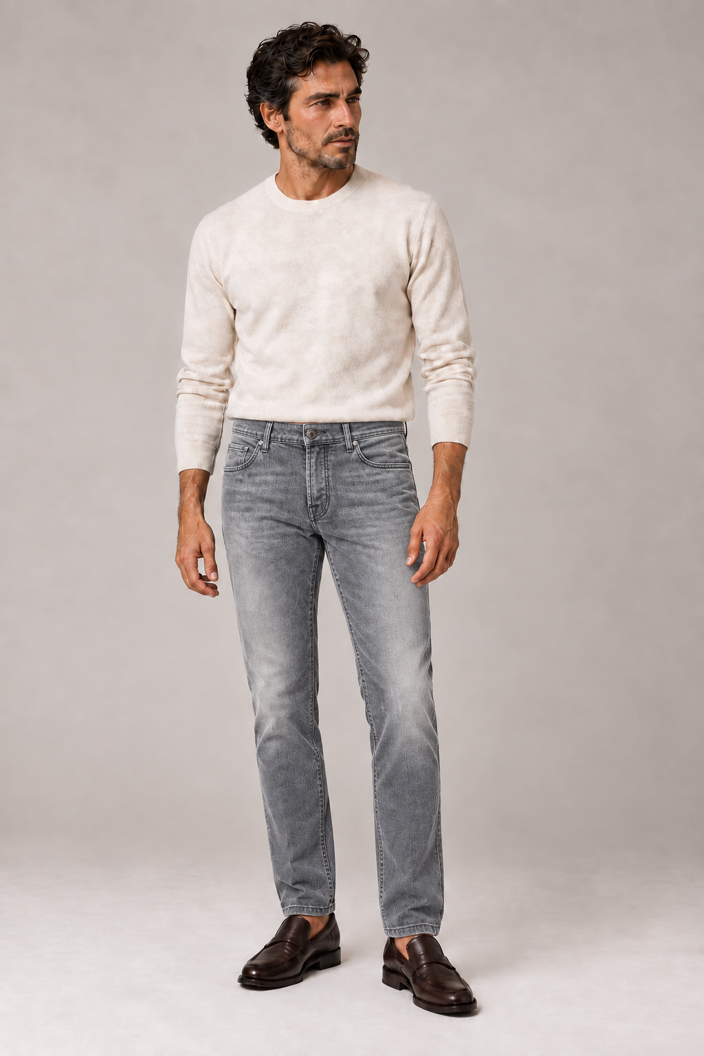 Pantalón tejano JACOB COHEN gris